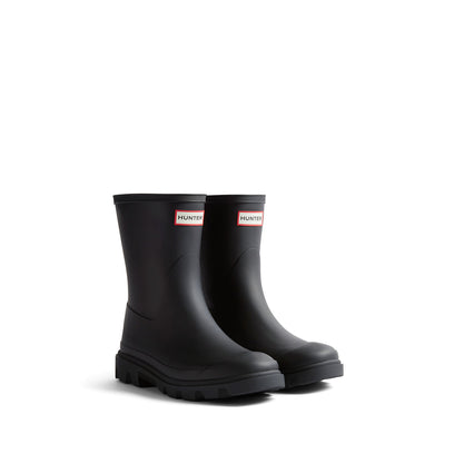 Unisex Downpour Short Wellington Boots Black