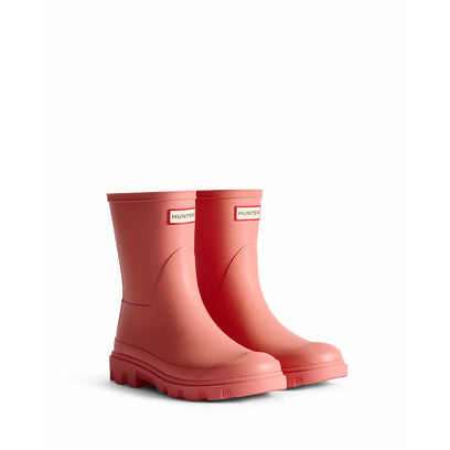 Unisex Downpour Short Wellington Boots Terracotta