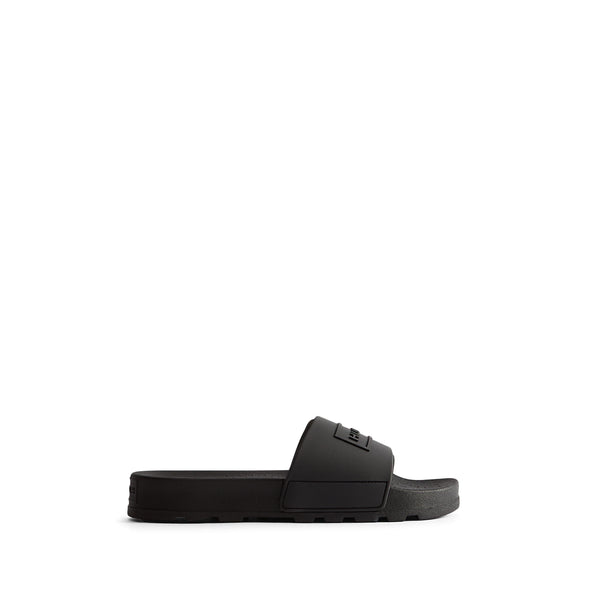 Unisex Core Embossed Silicon Logo Slider Black Unisex Core Embossed Silicon Logo Slider Black