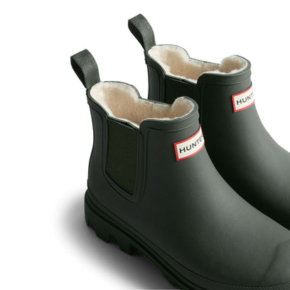 Unisex Downpour Chelsea Insulated Boots Dark Olive