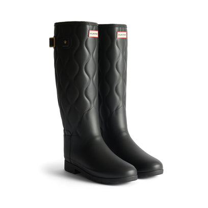 Women's Original Refined Tall Onion Quilt Boots Black