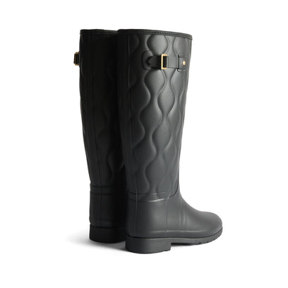 Women's Original Refined Tall Onion Quilt Boots Black