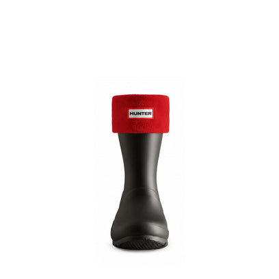 Fleece Short Boots Socks Military Red