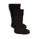 Recycled 6 Stitch Cable Cuff Tall Boot Socks Hunter Black