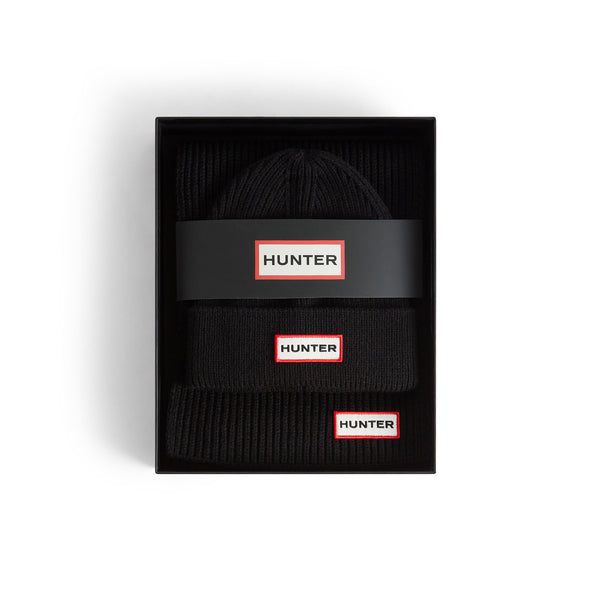 Jura Scarf and Beanie Box Set Hunter Black Jura Scarf and Beanie Box Set Hunter Black