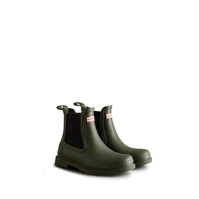 Men's Commando Chelsea Boots Dark Olive