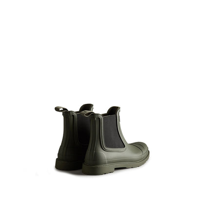 Men's Commando Chelsea Boots Dark Olive