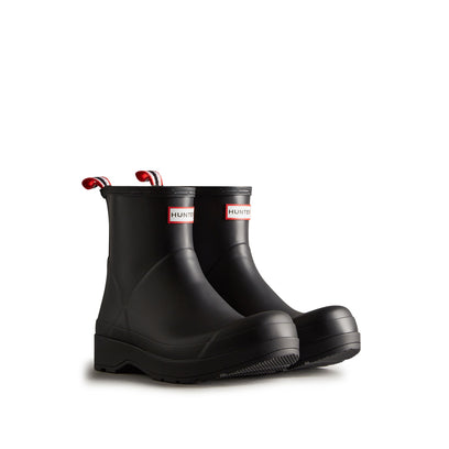 Men's Play Short Wellington Boots Black