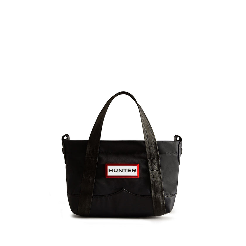 Nylon Mini Topclip Tote Black
