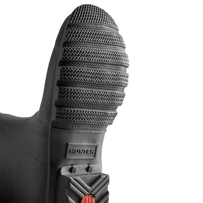 Women's Tri-Colour Logo Backstrap Short Wellington Boots Black