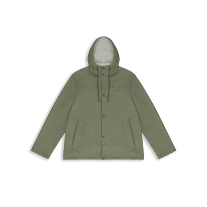 Izzy PU Hooded Jacket Unisex Deep Lichen Green