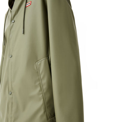 Izzy PU Hooded Jacket Unisex Deep Lichen Green