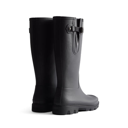 Men's Downpour Adjustable Tall Wellington Boots Black