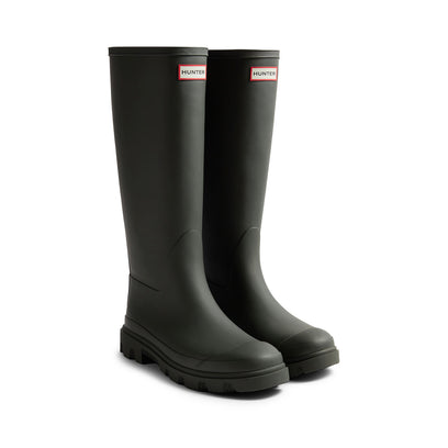Women's Downpour Tall Wellington Boots Dark Olive