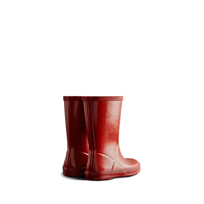 Original Kids First Gloss Wellington Boots Military Red