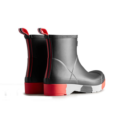Men's Play Short Boots Stripe Sole Black