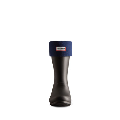 Recycled Fleece Short Boot Socks Hunter Navy