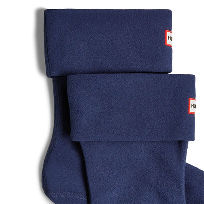 Recycled Fleece Short Boot Socks Hunter Navy
