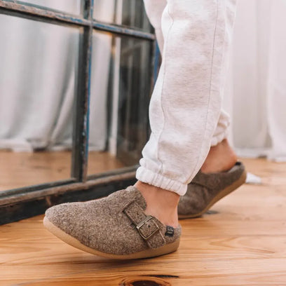 Norton-FP Herren Filz-Hausschuhe Taupe