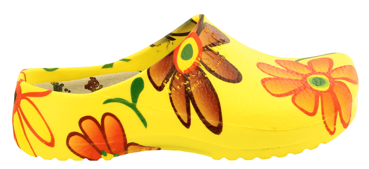 Super Birki Damen Arbeitsschuhe Yellow Flower Regular fit
