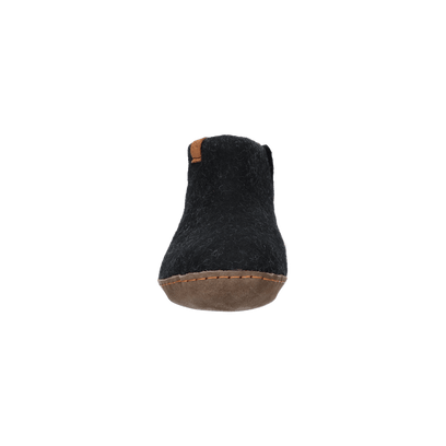 Everest Wollfilz-Pantoffel schwarz/grau