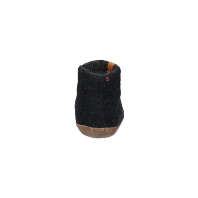 Everest Wollfilz-Pantoffel schwarz/grau