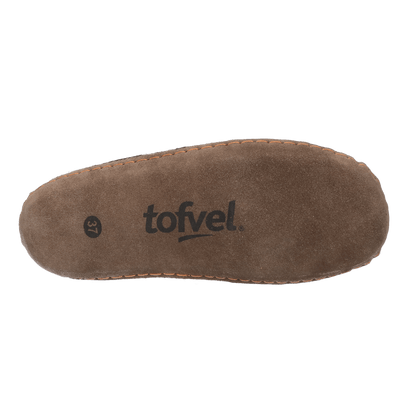 Everest Wollfilz-Pantoffel schwarz/grau