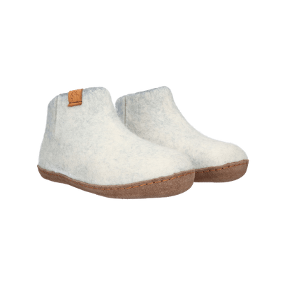 Everest Wollfilz-Pantoffel natur/blau