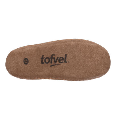 Everest Wollfilz-Pantoffel natur/blau