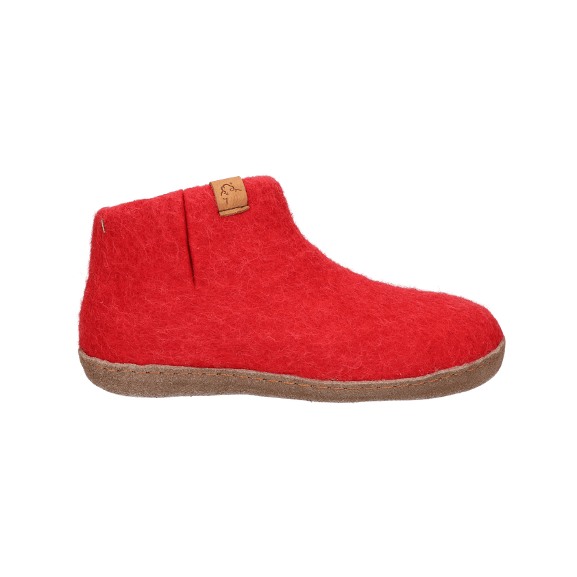 Everest Wollfilz-Pantoffel rot/rosa