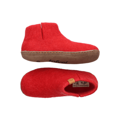 Everest Wollfilz-Pantoffel rot/rosa
