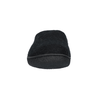 Tibet Wollfilz-Pantoffel schwarz/grau