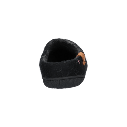Tibet Wollfilz-Pantoffel schwarz/grau