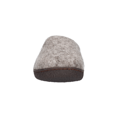 Tibet Wollfilz-Pantoffel grau/natur