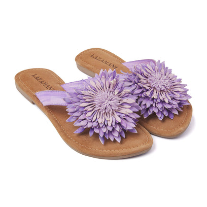 Damen Zehentrenner 33.506 Lilac Flower