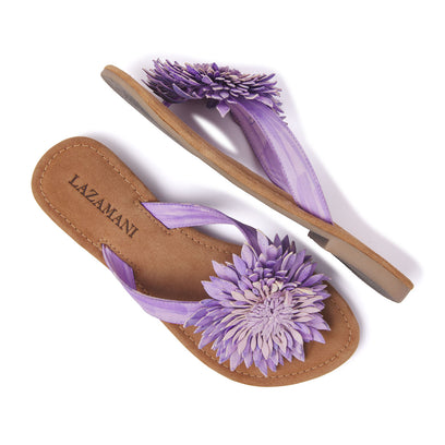 Damen Zehentrenner 33.506 Lilac Flower