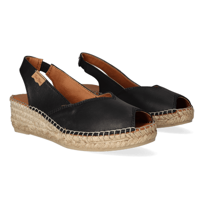 Bernia-P Damen Espadrilles Negre