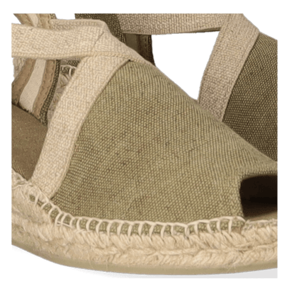 Breda-V Damen Espadrilles Caqui Vintage
