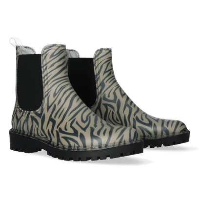 Calvi Damen Regenstiefel Zebra