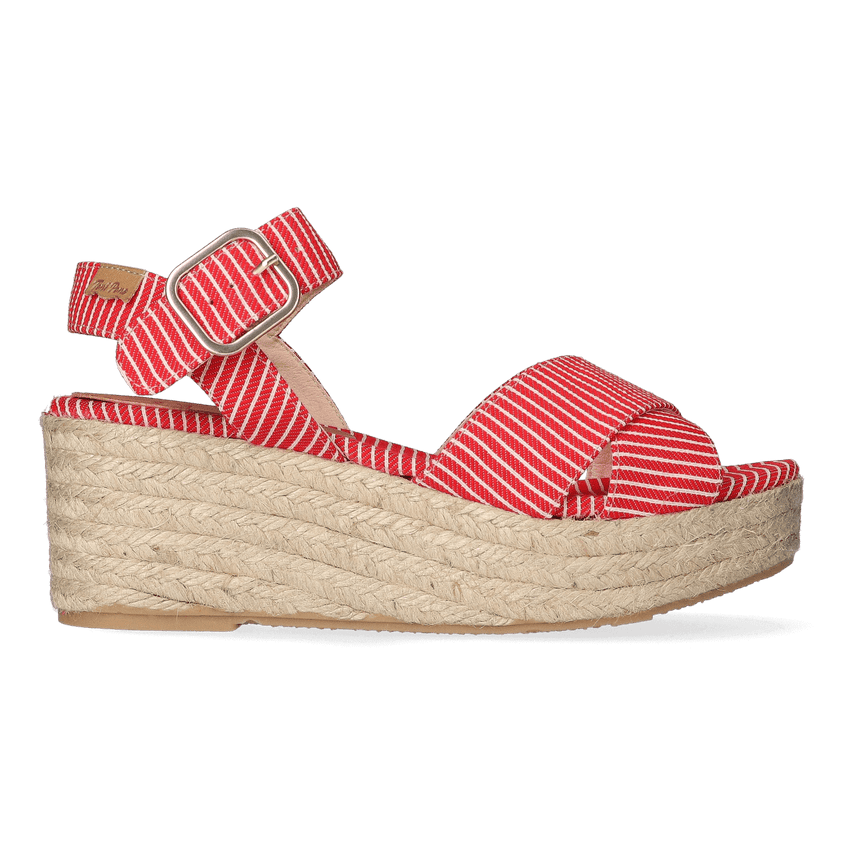 Clara-SM Damen Espadrilles Vermell