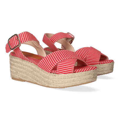 Clara-SM Damen Espadrilles Vermell