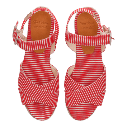 Clara-SM Damen Espadrilles Vermell