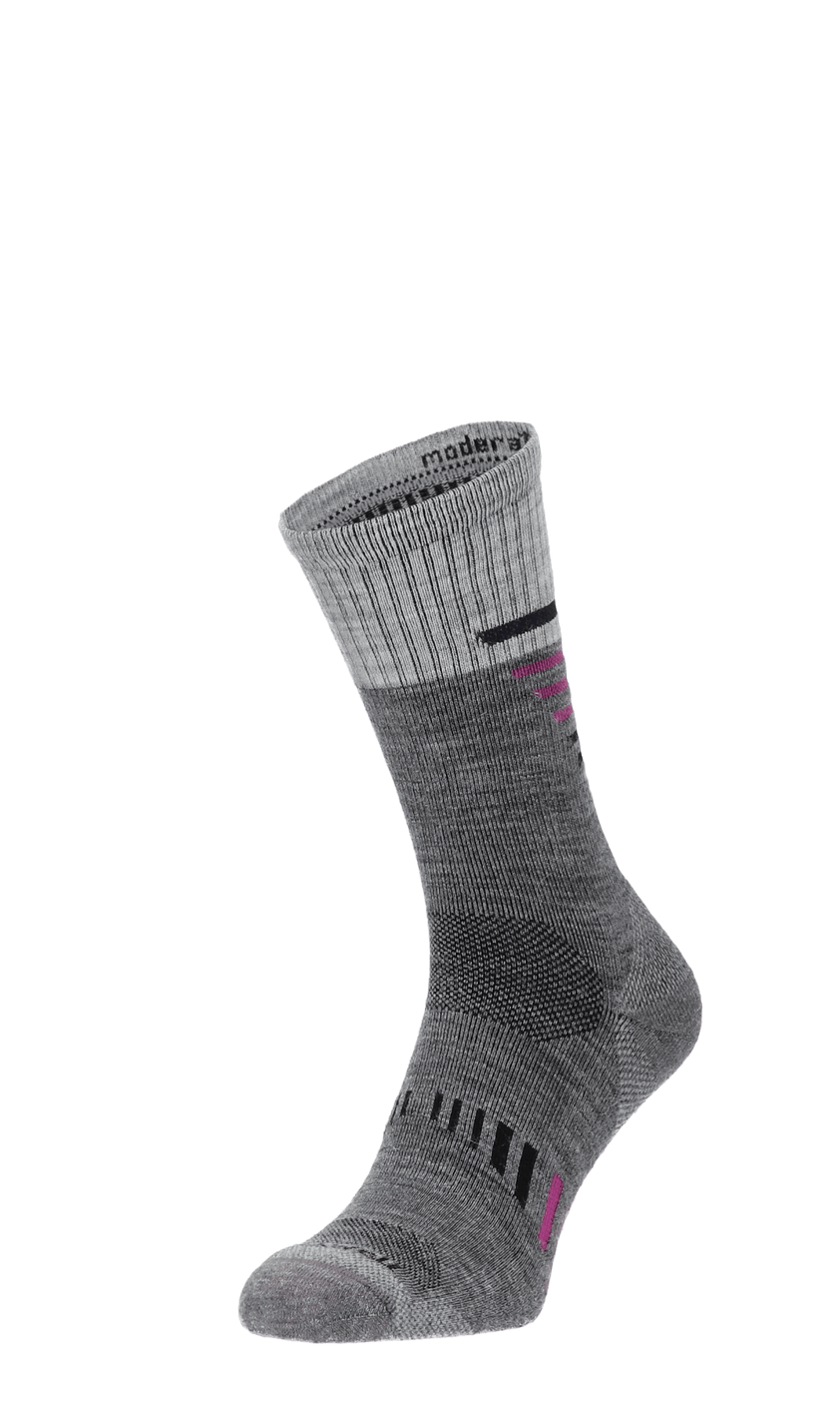 Ascend Crew II Damen Wandersocken Klasse 1 Grey
