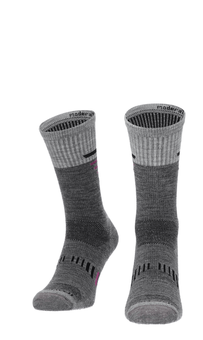 Ascend Crew II Damen Wandersocken Klasse 1 Grey