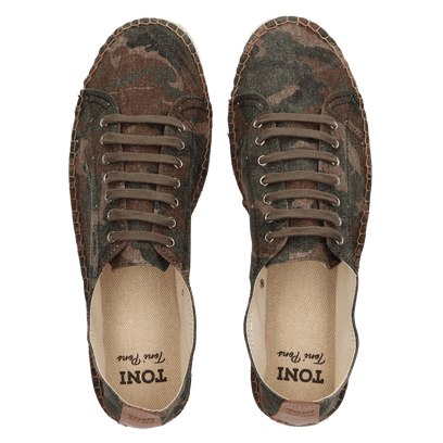 Dani Herren Espadrilles Caqui Camouflage