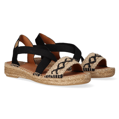 Eider-BN Damen Espadrilles Negre