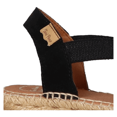 Eider-BN Damen Espadrilles Negre