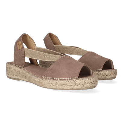 Ella Damen Espadrilles Taupe