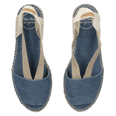 Elora-V Damen Espadrilles Blau