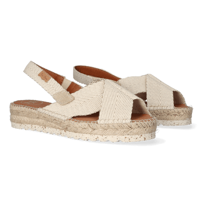 Elvira Damen Espadrilles Cru